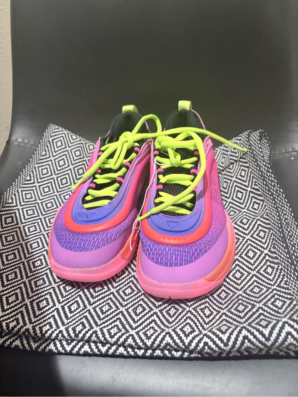 adidas Purple and Pink Athletic with Neon Yellow Accents